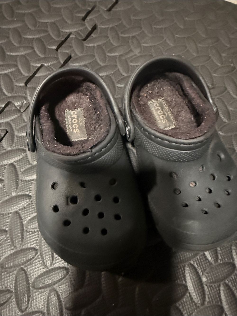 CROCS Kids Classic Lined Clog — Black